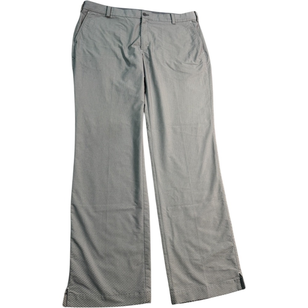 Nike Golf Tour Performance Dri-Fit Mens 38x34 Pants Geometric Print Stretch Gray